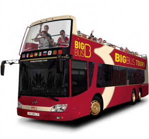 Il bus panoramico della compagnia Big Bus tours