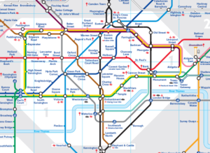 mappa della metropolitana Londra