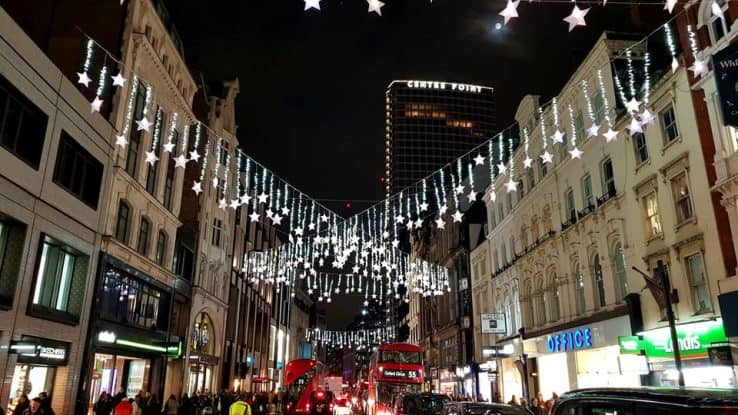 Luci di Natale a Londra