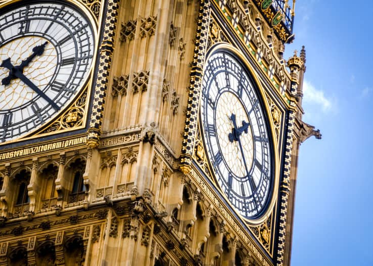 Il big Ben e il palazzo di Westminster a Londra