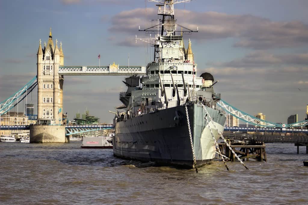 L'HMS Belfast. Si entra gratis con il London Pass