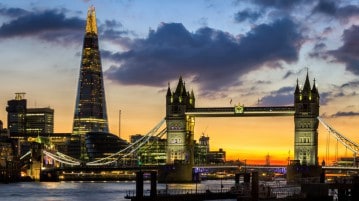 Lo Shard a Londra. gratis con il London Pass