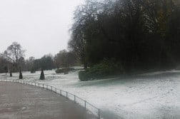 Hyde park sotto la neve