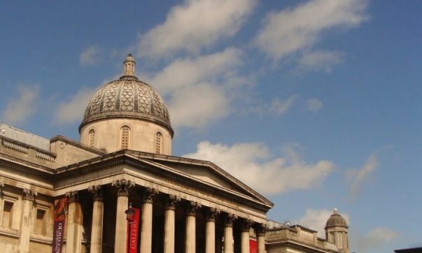 La National Gallery affacciata su Trafalgar Square