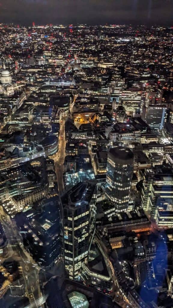 i grattacieli di Londra: Vista dall'Horizon 22